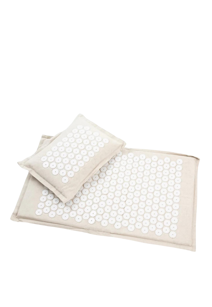 Acupressure Mat & Pillow Set: Linnen