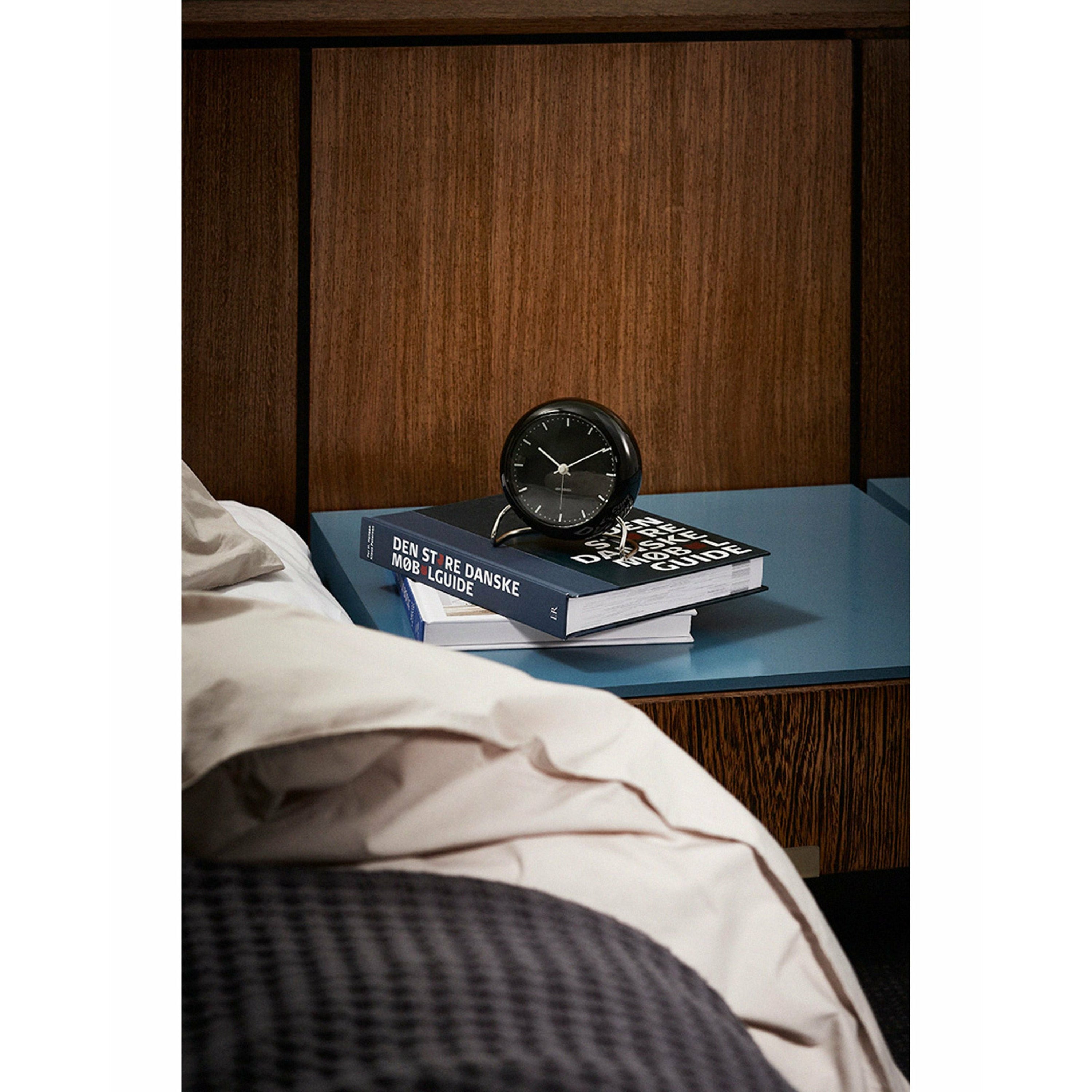 Arne Jacobsen City Hall Alarm Clock - Black