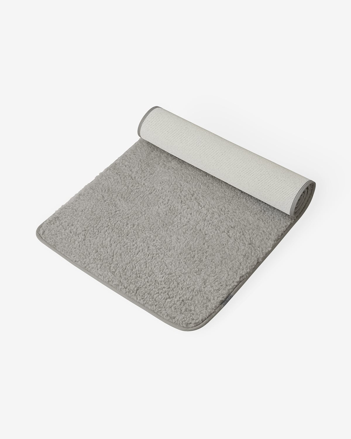 Yoga Mat Wool Silver Gray